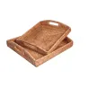 Natural square trays
