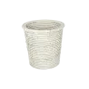 Poubelle salle de bain rotin Blanc petite