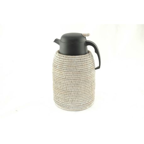 Carafe Pichet Isotherme Thermos en Rotin