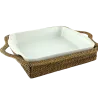 Plat carré  porcelaine Piliivuyt grand