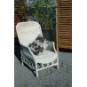Fauteuil Empire blanc