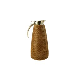 Rattan 1.3L isotherm stainless steel carafe