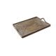 Rectangular rattan cheese tray