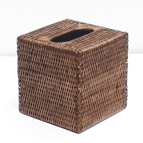 Brown square Tissue box M