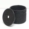 Boîte cylindrique + couvercle S noir