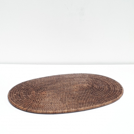 Brown Oval placemat L