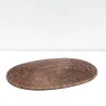 Set de table ovale L marron