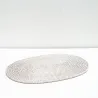 Set de table ovale L blanc