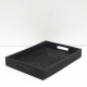Black rectangular tray M