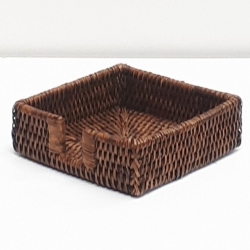 Brown square napkin holder S