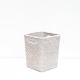 White square waste basket S