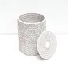 Cylindrical bin with plastic insert and lid - Small