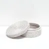Low round box with lid