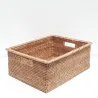 Rectangular basket with wide edges