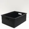 Rectangular basket with wide edges