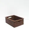 Rectangular basket with wide edges