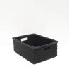 Rectangular basket with wide edges
