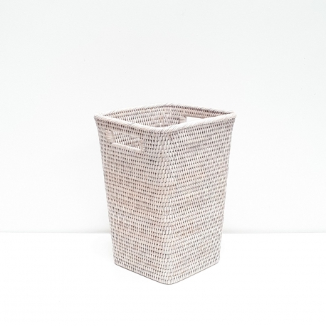 White square waste basket M