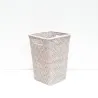 Corbeille à papier carrée évasée M blanc