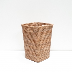 Natural square waste basket M