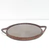 Round forming tray with handles