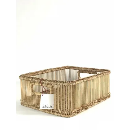 Pink rectangular basket