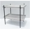 Table double plateaux
