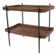 Table double plateaux