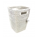 Corbeille à papier carrée évasée S blanc