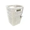 Corbeille à papier carrée évasée S blanc