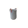 Corbeille ronde Bleu gris dia 22x