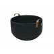 Corbeille ronde Noir dia 40x30