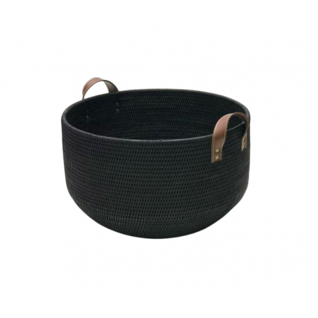 Corbeille ronde Noir dia 40x30