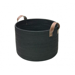 Corbeille ronde Noir dia 50x30