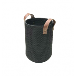 Corbeille ronde Noir dia 22x35