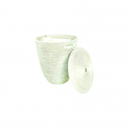 Corbeille à linge olive + sac
