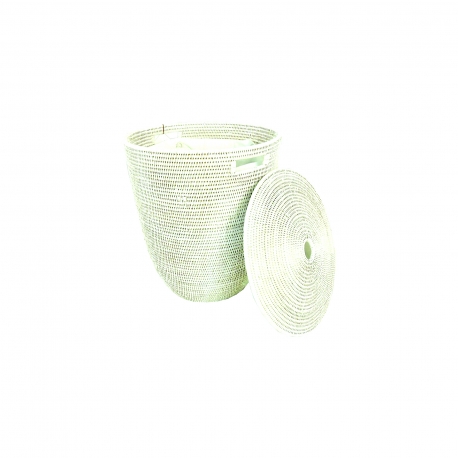 Corbeille à linge olive + sac
