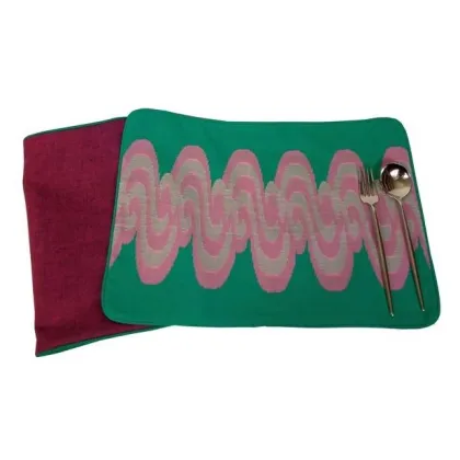 Sets de table Mandalay vert turquoise (2)