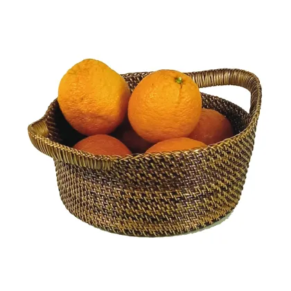 Round basket with handles - Large