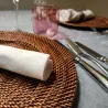 Rattan presentation plate