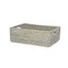 Rectangular basket with handles