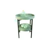 Table d'appoint ronde avec plateaux