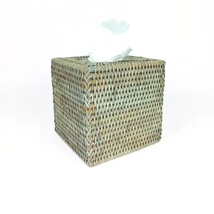 Square tissue box cover