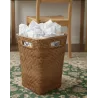 Corbeille à papier carrée évasée M naturel