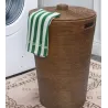 Flared, round and tall laundry basket