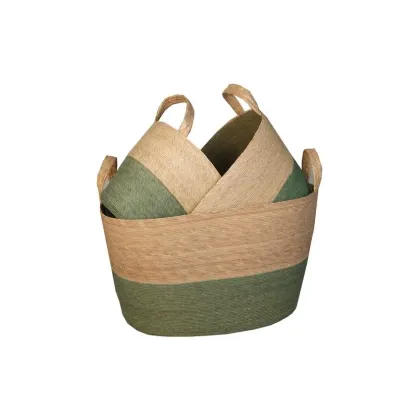 Paniers ovales Vert (3)* 