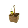 Porte condiments haut rotin﻿
