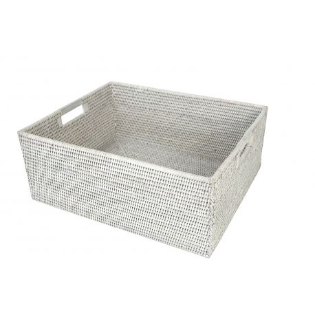 Panier de rangement blanc