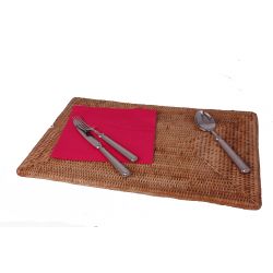 Set de table  rectangulaire Rotin Naturel