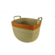 Square basket with handles